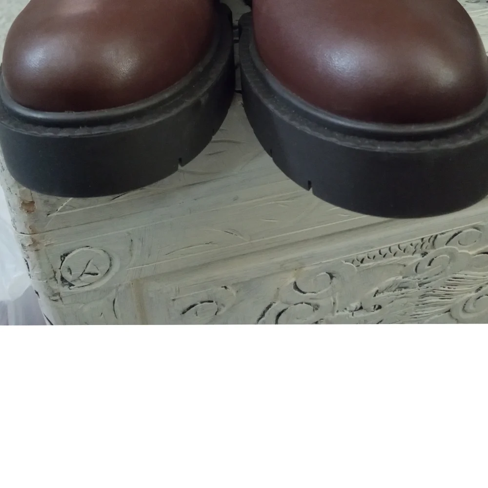 🆕⭐ COACH brown chunky sole boots